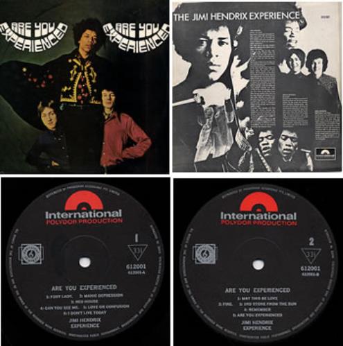 Jimi Hendrix Are You Experienced Australian vinyl LP album (LP